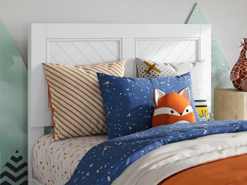 AFI Canyon Twin White Rustic Farmhouse Headboard