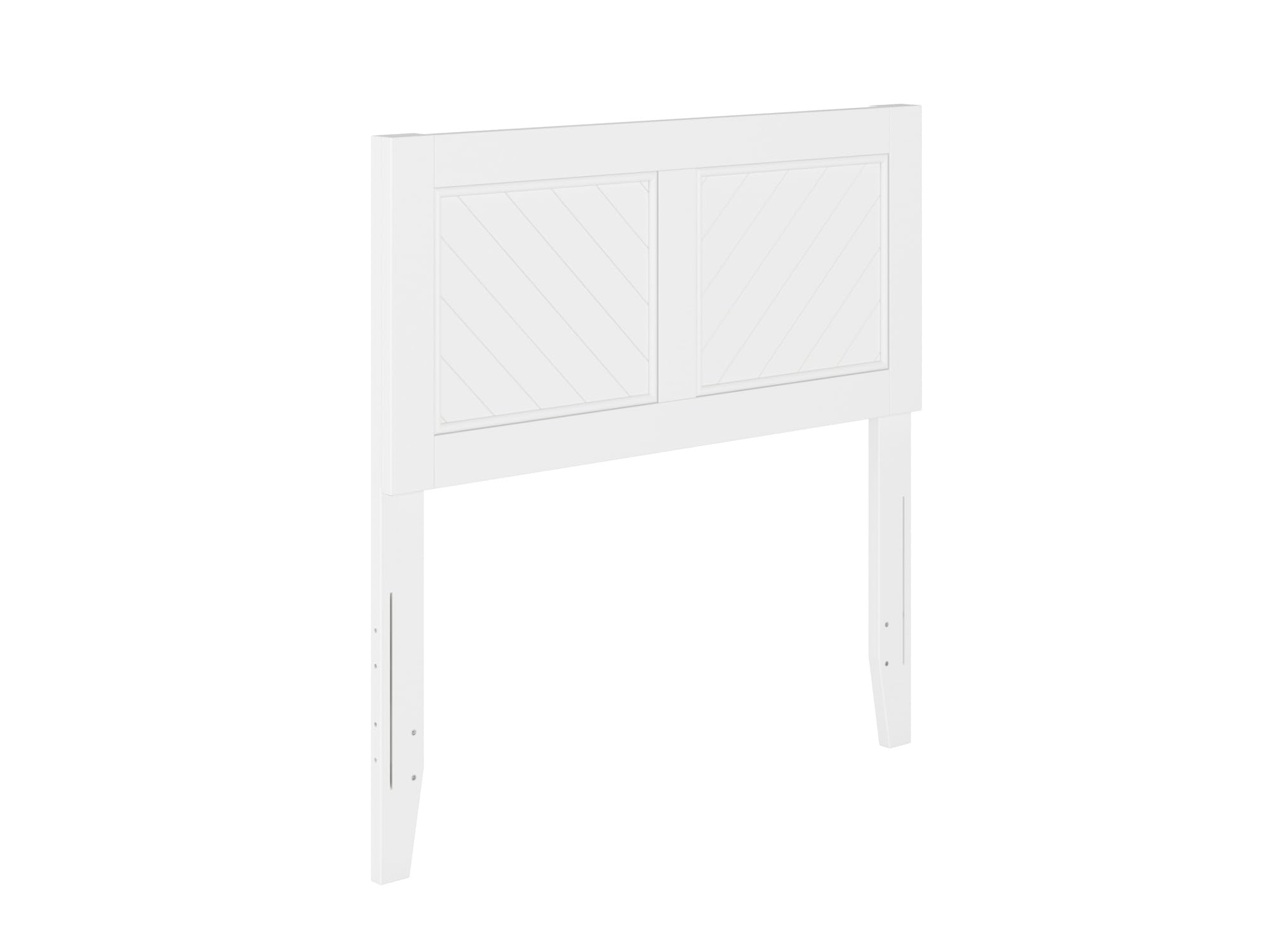 AFI Canyon Twin White Rustic Farmhouse Headboard